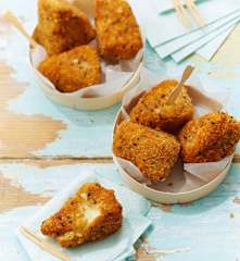 Croquettes de camembert panées au sésame