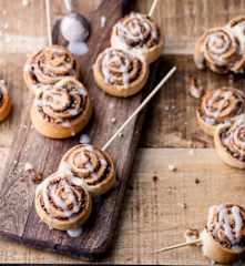 Zimtschnecken-Lollies