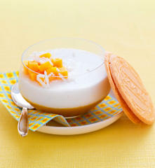 Entremets mangue-coco