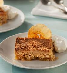 Crumble de coco y manzana