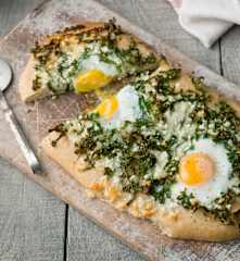 Florentine-style Spelt Pizza - Pizza fiorentina con farina di farro