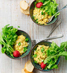 Tofu brouillé à l’indienne