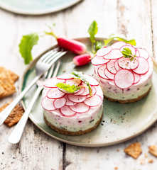 Cheesecake aux radis