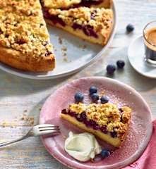 Heidelbeertorte mit Streuseln