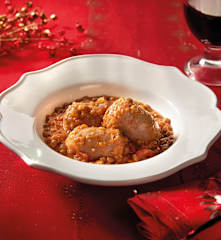 Salsiccia in umido con lenticchie