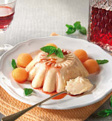 Bavarese al melone aromatizzata al Porto