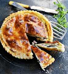 Croustade lardons et champignons