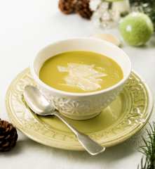 Creme de espargos com parmesão