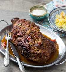 Spiced lamb roast