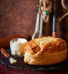 Pan de brioche al vapor