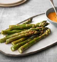 Asparagus with Romesco Sauce