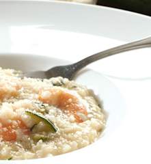 Cuketové rizoto s krevetami