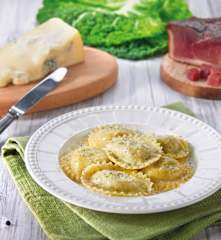 Cappellacci al gorgonzola e verza