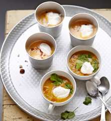 Velouté de carottes à la coriandre