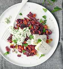 Kabis-Rüebli-Salat mit Feta