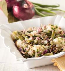 Warm Salad with Lentils, Cauliflower and Beans