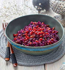 Weihnachtlicher Rotkohlsalat