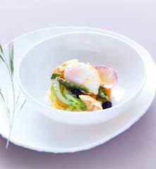 L’œuf cuisson parfaite et ses asperges de Provence - Sebastien Richard