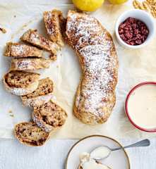 Strudel de cranberries e marmelo