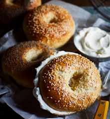 Amerikanische Bagels