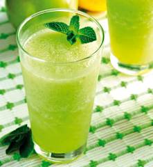 Granizado de maçã e menta