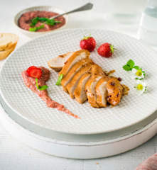 Hühnerfilets mit Erdbeersalsa