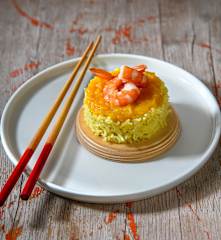 Riso basmati mango e gamberi