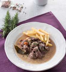 Ragú de cordero con verduras