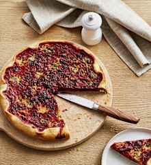 Rote-Bete-Zwiebel-Kuchen