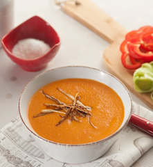 Crema de pimientos rojos asados