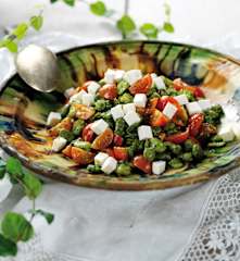 Salada fria de favas