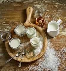 Iogurte de coco e mel