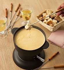 Fondue suiza de queso