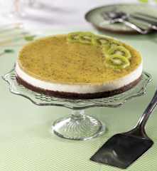 Cheesecake cioccolato e salsa ai kiwi
