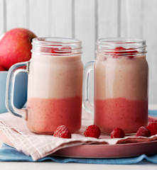 Smoothie fruits rouges et lait