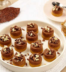 Piškotové dvoubarevné dortíčky - nepečené