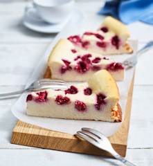 Käsekuchen mit Proteinpulver