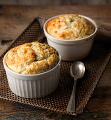 Smoked Mackerel and Tarragon Soufflés
