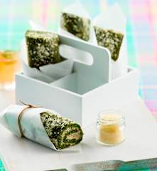 Rolo de espinafres e queijo