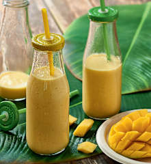 Milk-shake vanille-mangue