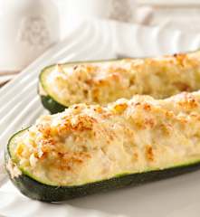 Calabacines rellenos de pavo