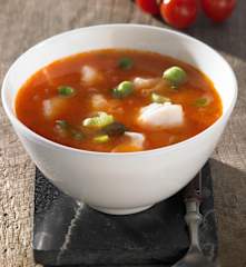 Tomaten-Fisch-Suppe
