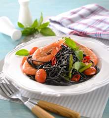 鮮蝦蕃茄墨魚麵