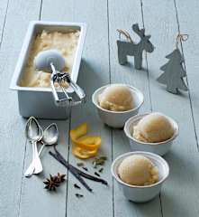 Mulled cider sorbet