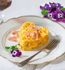 Risotto con zucca e tonno affumicato (per 2 persone)