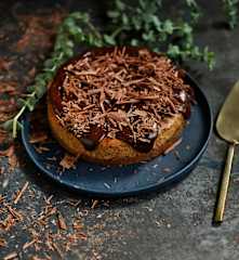 Cheesecake de chocolate e avelã