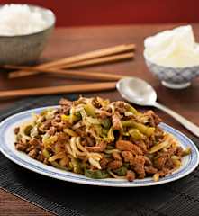 Veau aux poivrons à la sauce piquante