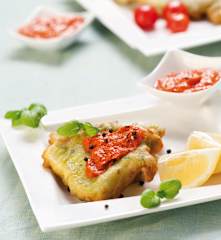 Ryba w cieście bazyliowym