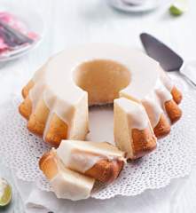 Gluten free vanilla bundt with lemon glaze