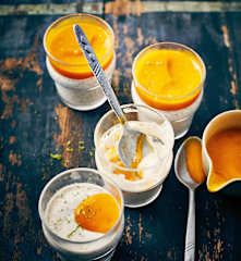 Perles du Japon au lait de coco et à la mangue